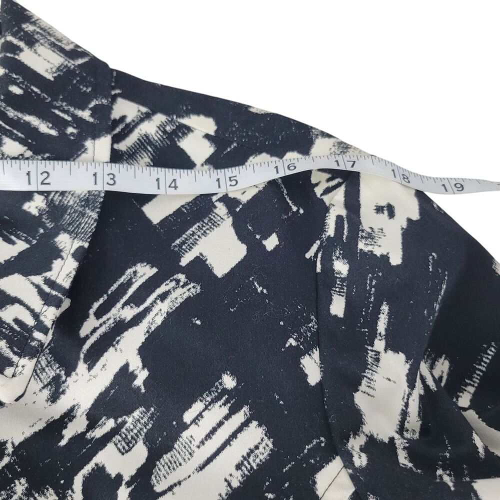 212 Collection Jacket Women's Size XL Black White Abstract Splatter Paint Modern - Picture 7 of 10